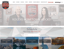 Tablet Screenshot of hometownhockey.com